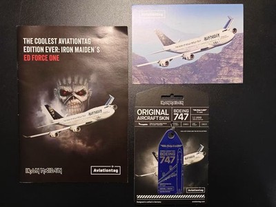 AVIATIONTAG: ED FORCE ONE / IRON MAIDEN 747-400 TF-AAK | eBay