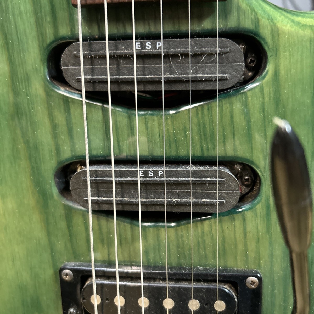 ESP Mirage Trans-green Electric Guitar Japan MIJ Original LTD Well