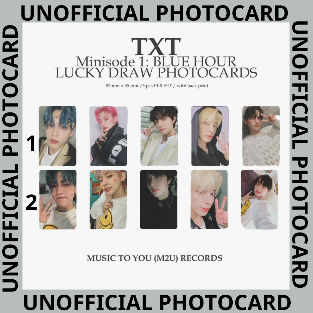 UNOFFICIAL] TXT MINISODE 1: BLUE HOUR LUCKY DRAW M2U PHOTOCARD | eBay