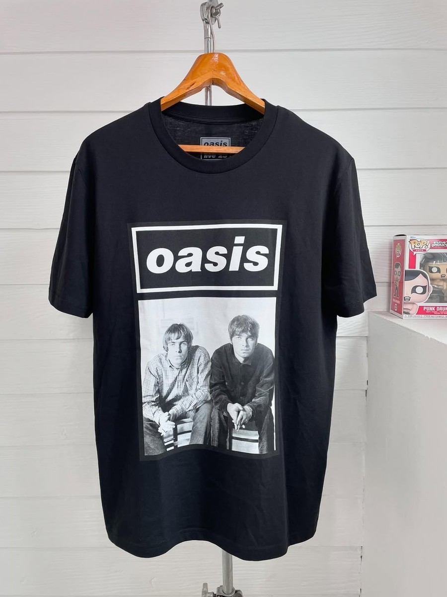 OASIS WONDERWALL LIVE 25 WORLD TOUR T-SHIRT BLACK (2025) SIZE M T