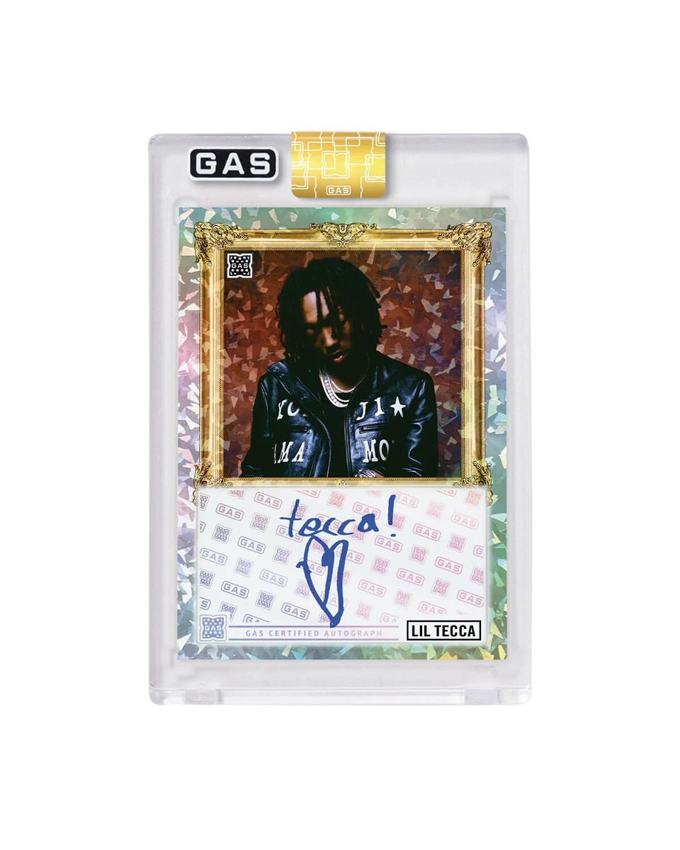 Limited Edition Lil Tecca x GAS Cracked Ice Foil Trading Cards