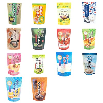 Seiki, Flavored Soft Mochi, Diafuku, Strawberry, Melon, Matcah etc