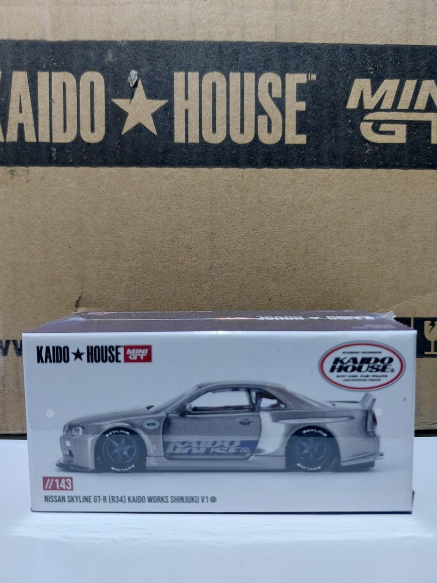 Kaido House x Mini GT 1:64 Skyline GT-R (R34) Kaido Works SHINJUKU