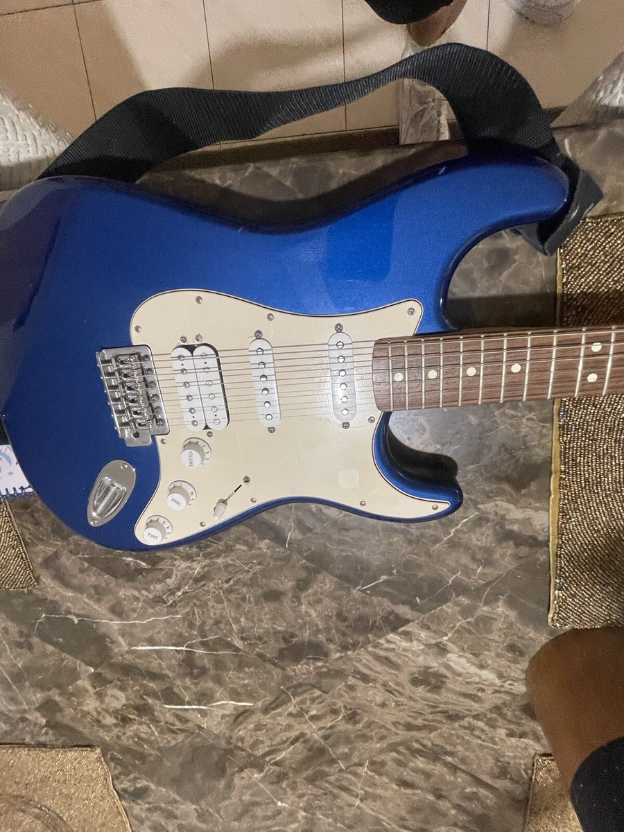 Fender Stratocaster Electric Guitar-electron blue Fender Super