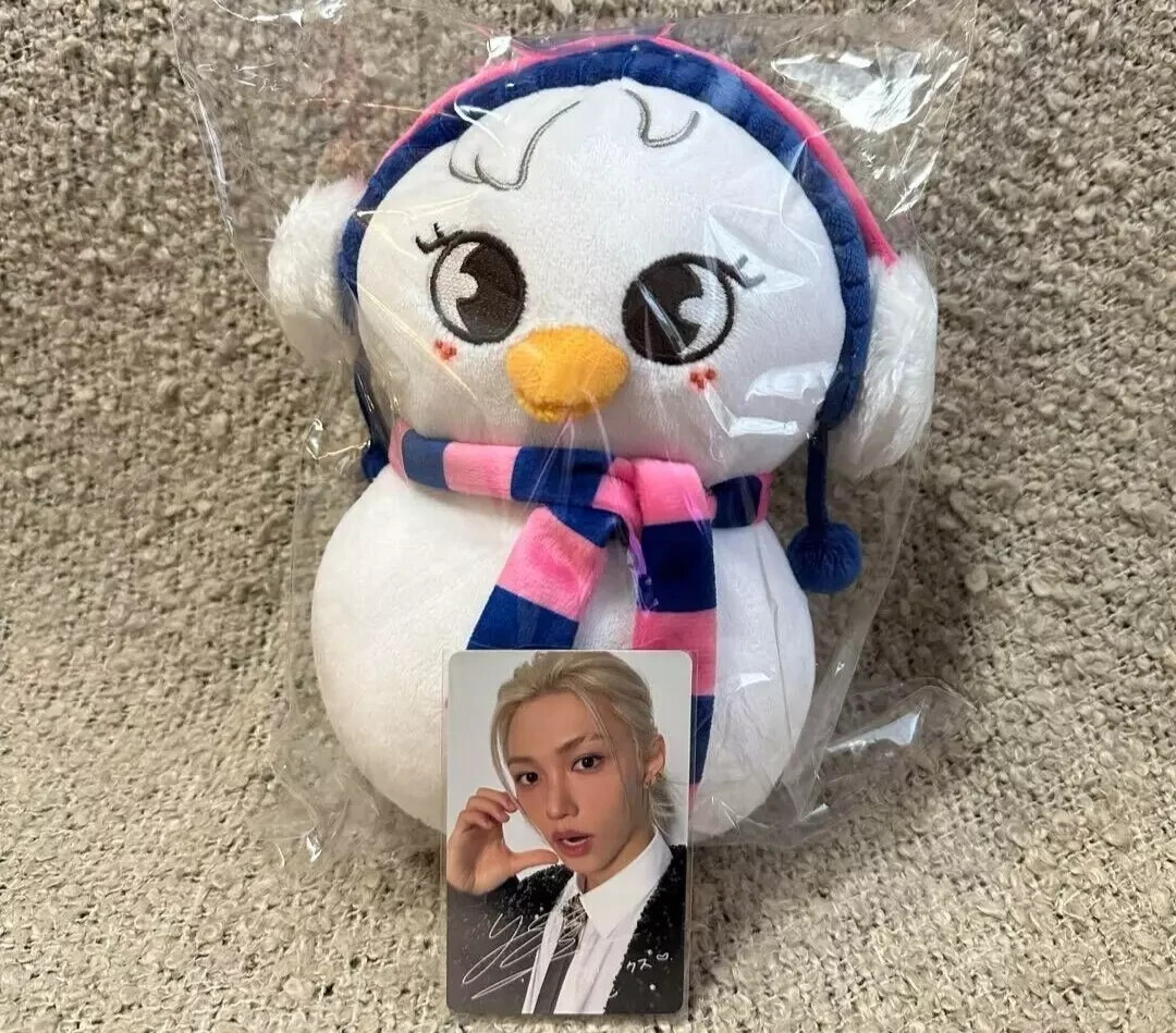 Stray Kids Felix Skzoo BbokAri Christmas Plush Doll With Photo
