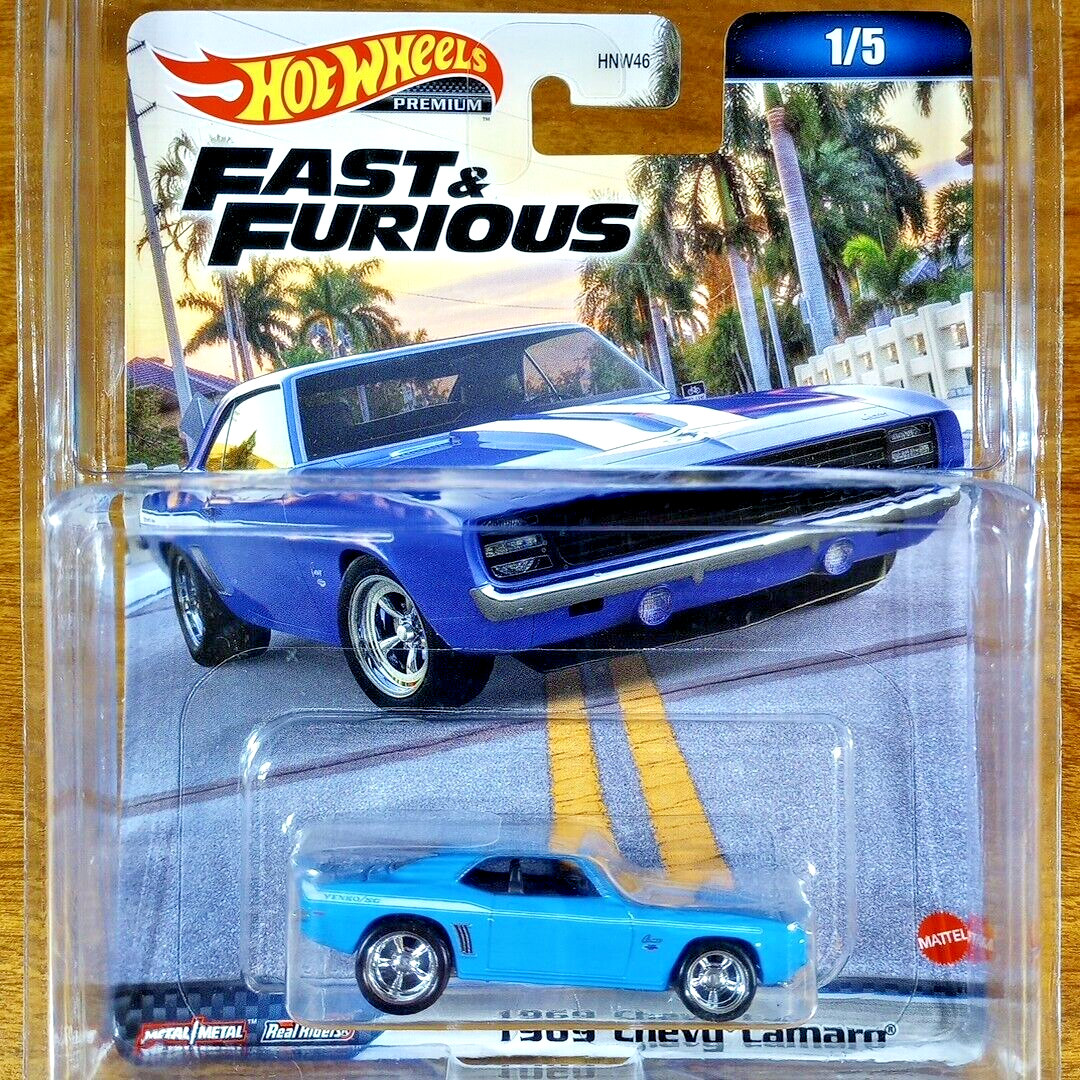 Hot Wheels Premium Fast & Furious 1969 Chevy Camaro Real Riders
