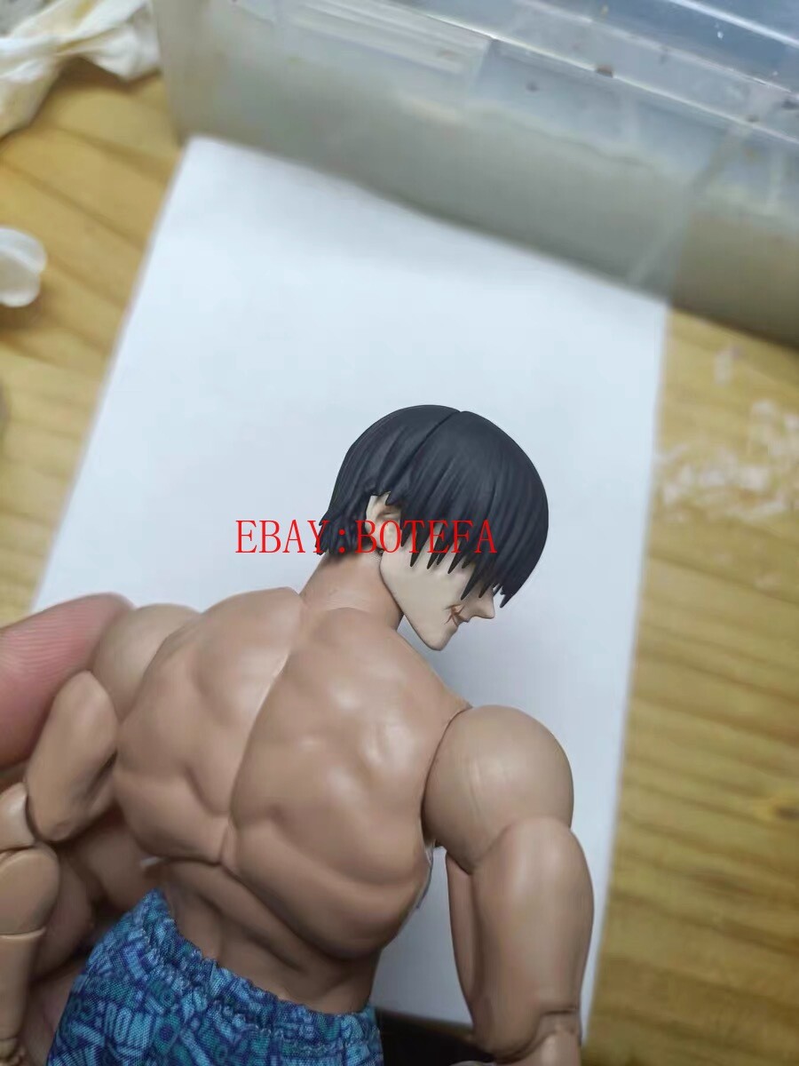 Custom Jujutsu Kaisen Fushiguro Toji Head for 1/12 Romankey Body