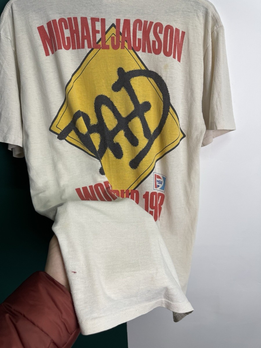 Michael Jackson 1988 Bad Tour Concert Tee Shirt All Over One Size