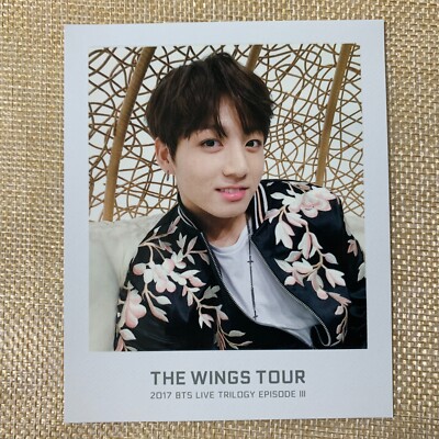 BTS JUNGKOOK [WINGS Tour Binder Trilogy] Official Ticket Polaroid