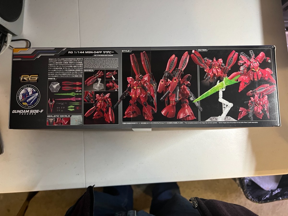 P-Bandai RG MSN-04FF Sazabi 1/144 Limited Edition Gundam Side F | eBay