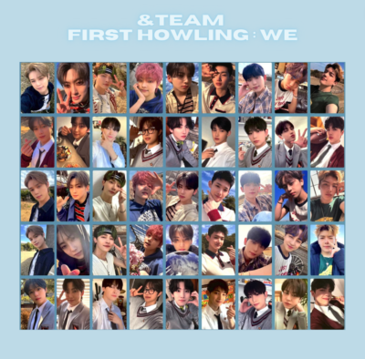 &TEAM First Howling : WE Album Photo card solo version Photo card