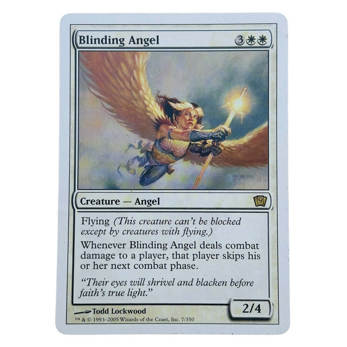 MTG Blinding Angel LP 9th Edition Rare Magic the Gathering TCG