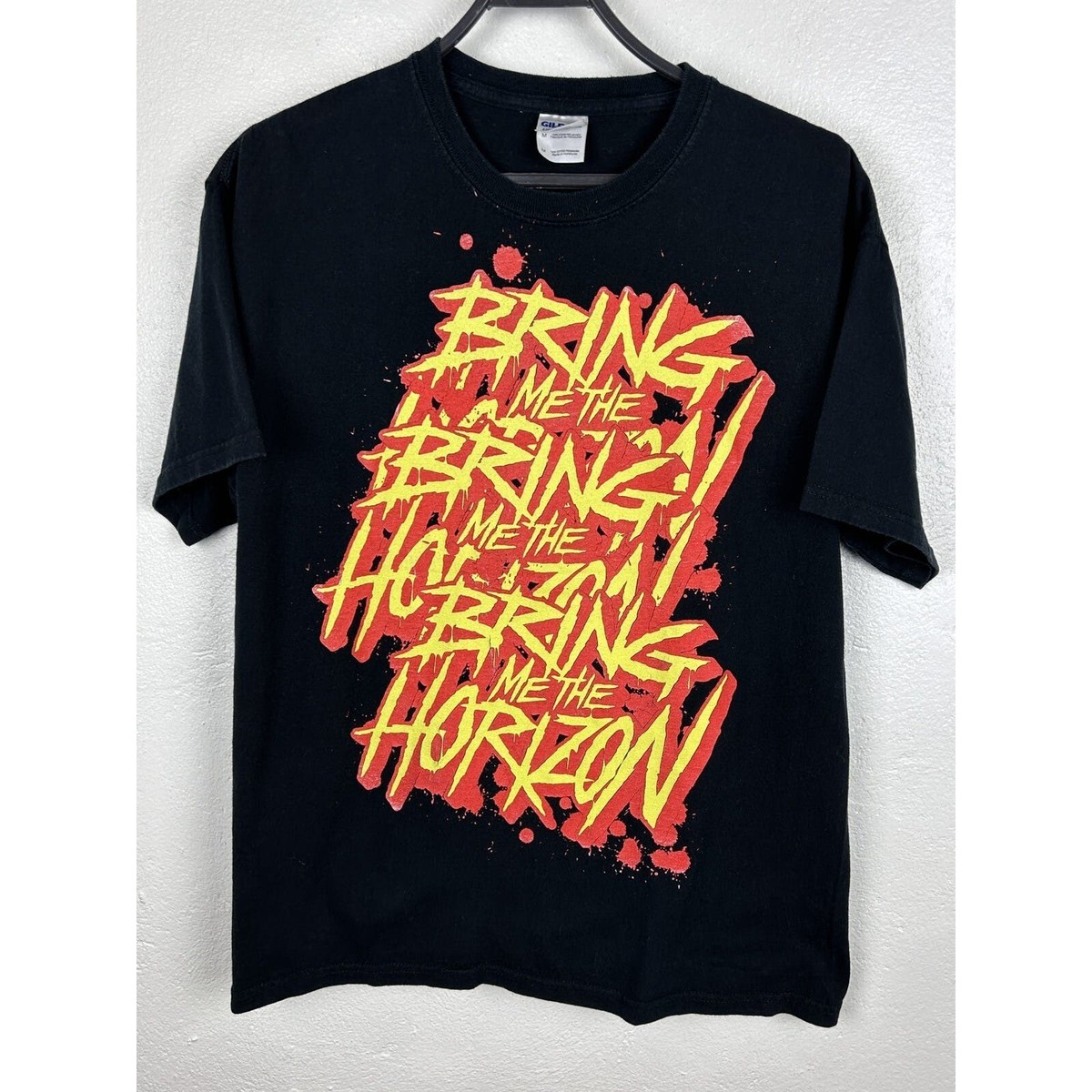 00s Vintage BMTH Bring Me The Horizon Big Logo Short Sleeve T