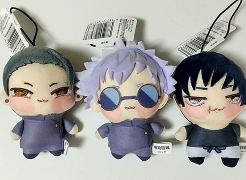 Jujutsu Kaisen Chopi nui mini Plush mascot Gojo Geto Fushiguro set