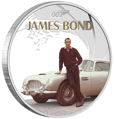JAMES BOND 007 SEAN CONNERY 2024 1oz .9999 SILVER $1 COIN Proof | eBay