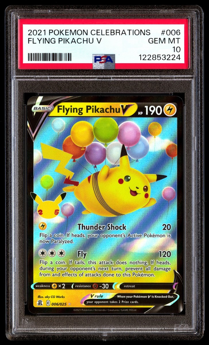 PSA 10 Flying Pikachu V 006 Pokemon Celebrations 2021 | eBay