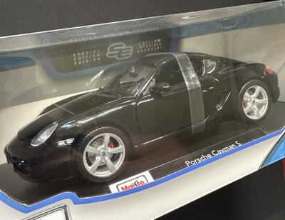 Maisto Black Porsche Cayman S Coupe Car Special Edition 1:18