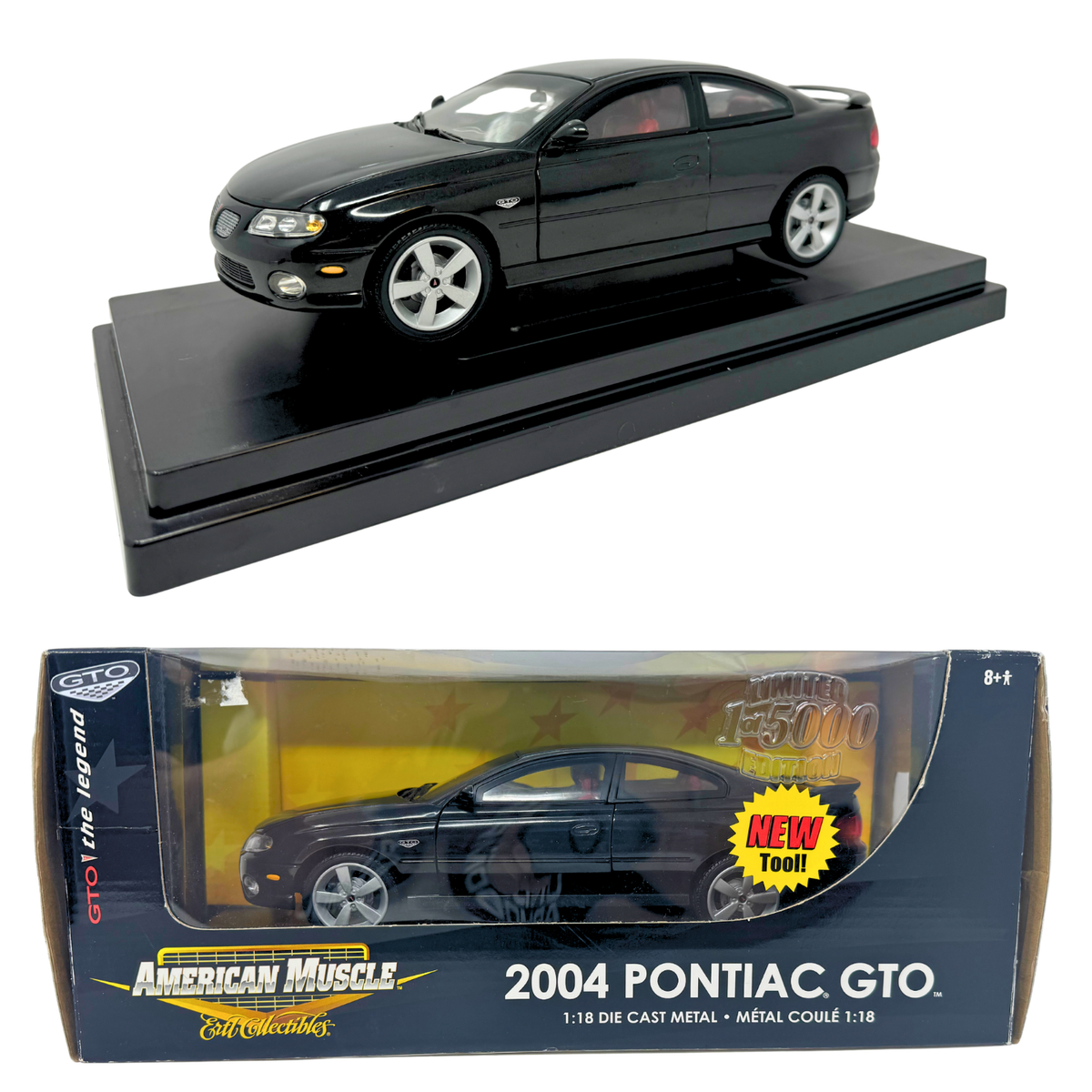 Ertl American Muscle 2004 Pontiac GTO 1:18 Diecast Black 1 of 5000