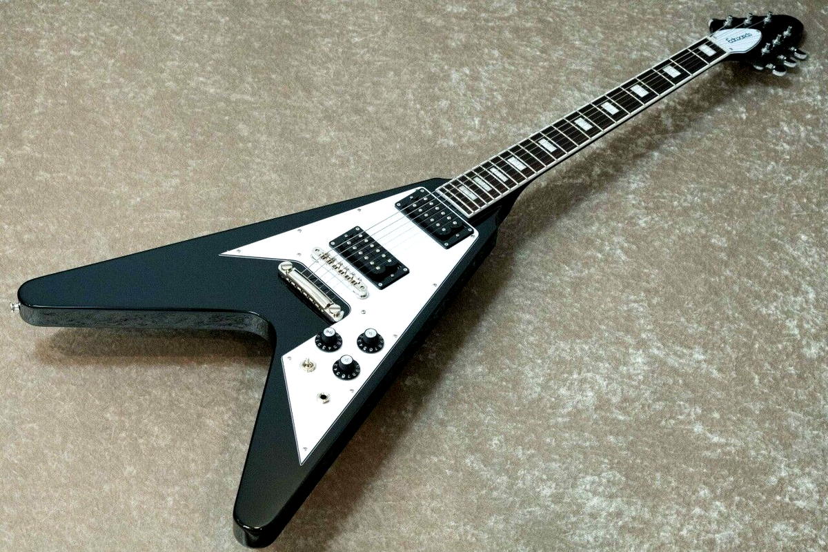 EDWARDS E-FV-LTD Flying V type Black Electric Guitar From Japan | eBay