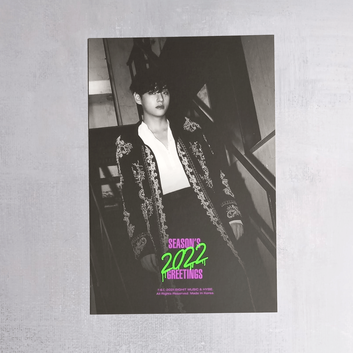 BTS 2022 Season's Greetings Photo Card Postcard ID Photo - V Set
