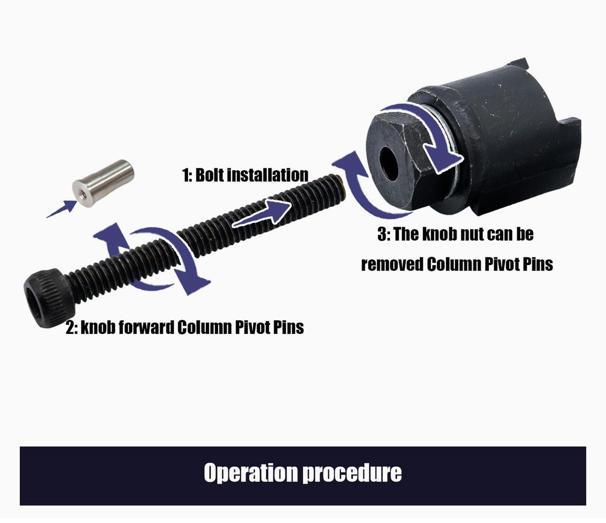 Pivot Pin Remover Tool Compatible w/ Kent Moore J-21854-1 GM Tilt