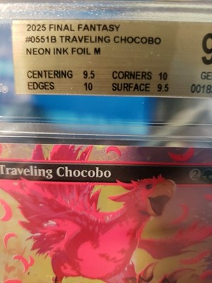 Traveling Chocobo (Borderless) (Neon Ink Pink) Final Fantasy Foil