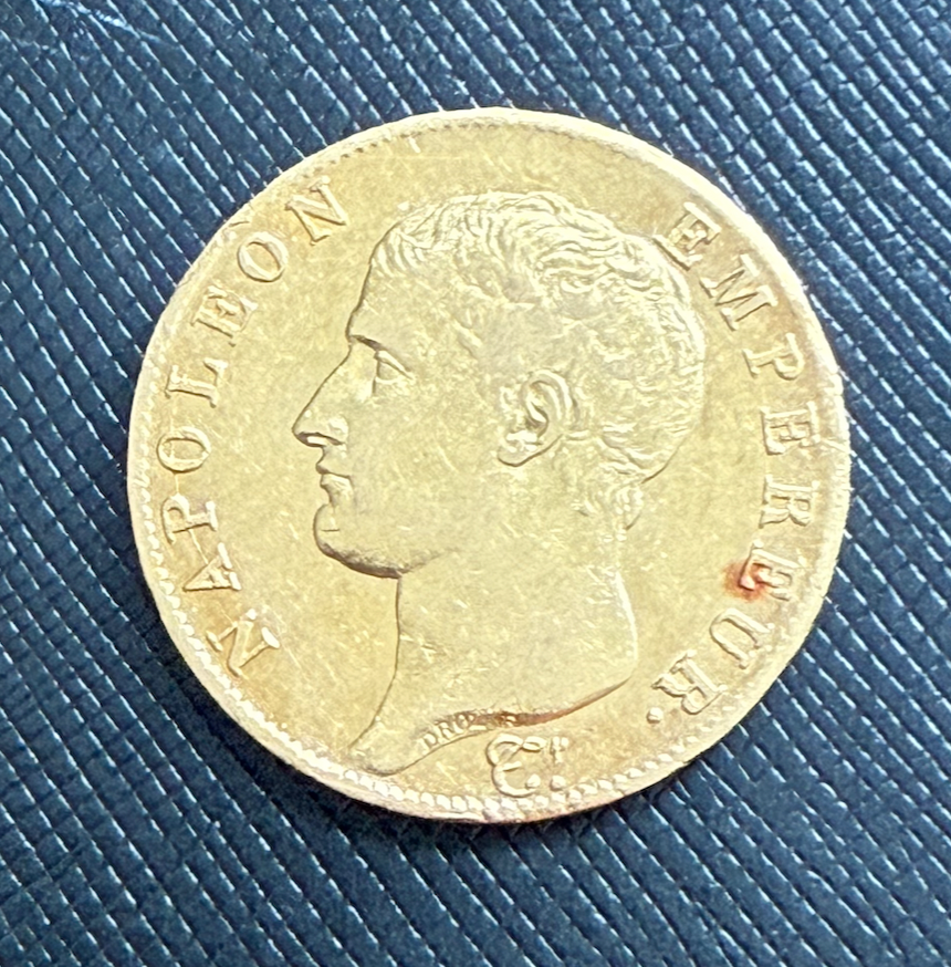 France 1804-05 AN13 A Gold 40 Francs Circulated Napoleon Emperor