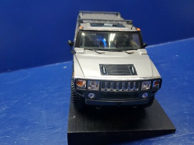 Maisto Premiere Edition Silver Hummer H2 SUV 1:18 | eBay