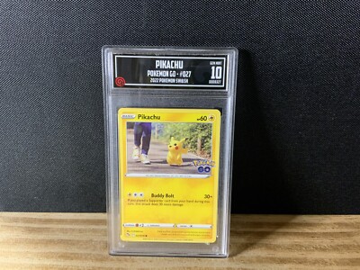 TCCG 10 Gem Mint Pokémon TCG Pikachu Pokemon Go 027/078 NOT PSA | eBay