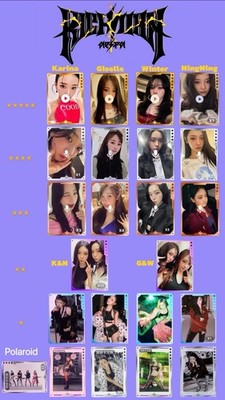 Aespa Rich Man QQ Music Starlight Lucky Draw Official Photocard