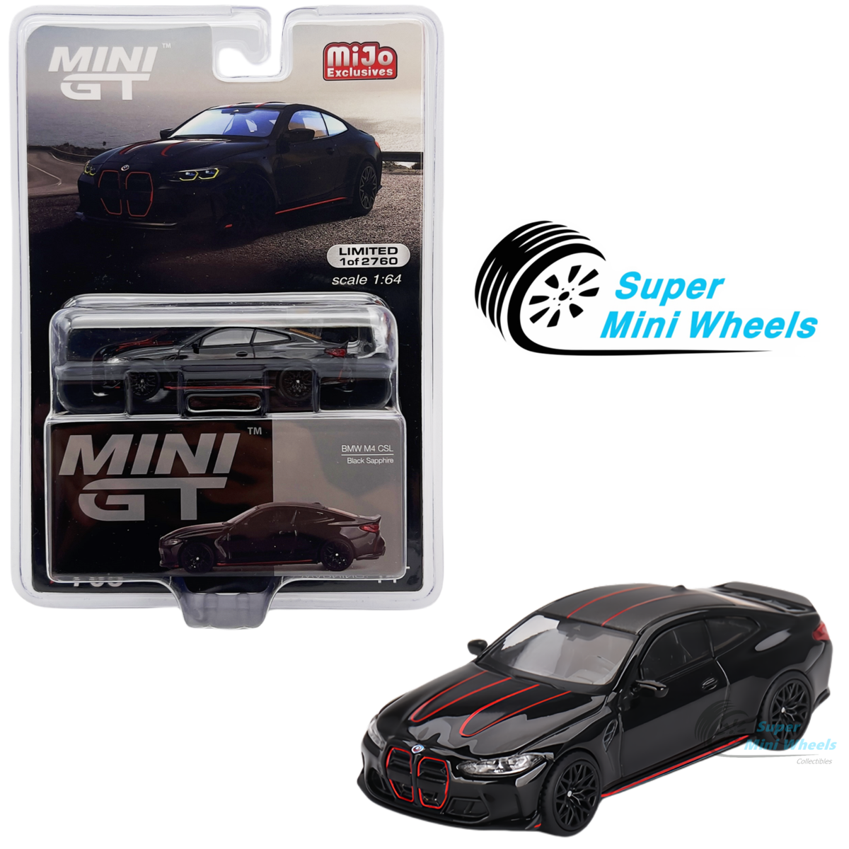 Mini GT 1:64 BMW M4 CSL Black Sapphire #703 | eBay