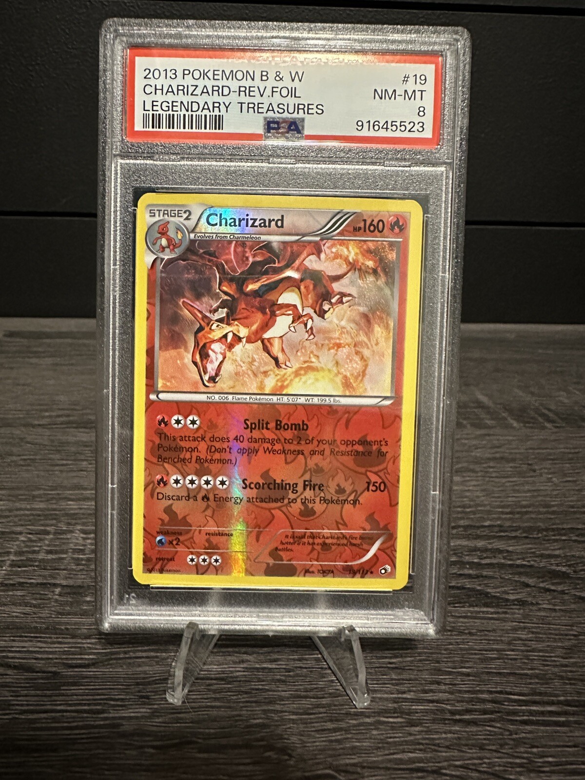 Charizard 2013 Black & White: Legendary Treasures #019/113 Reverse