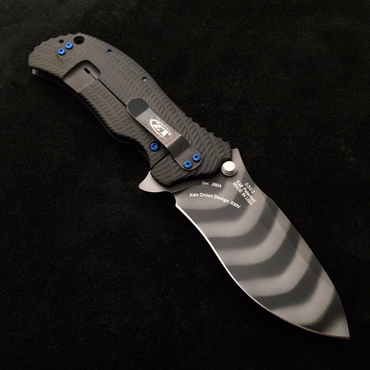 Blue Titanium Screw Set(12)(No Knife) Zero Tolerance 300 301 303