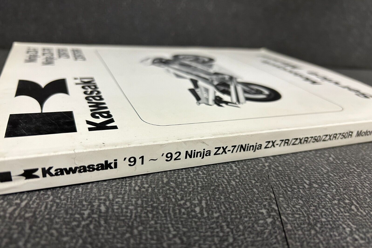 KAWASAKI NINJA ZX7/7R ZXR750/R SERVICE MANUAL 99924-1139-02 1991