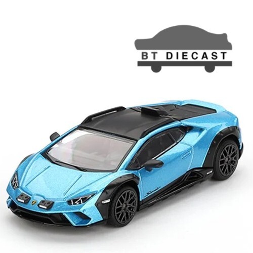 MINI GT LAMBORGHINI HURACAN 1/64 DIECAST STERRATO BLU AEGIR BLUE