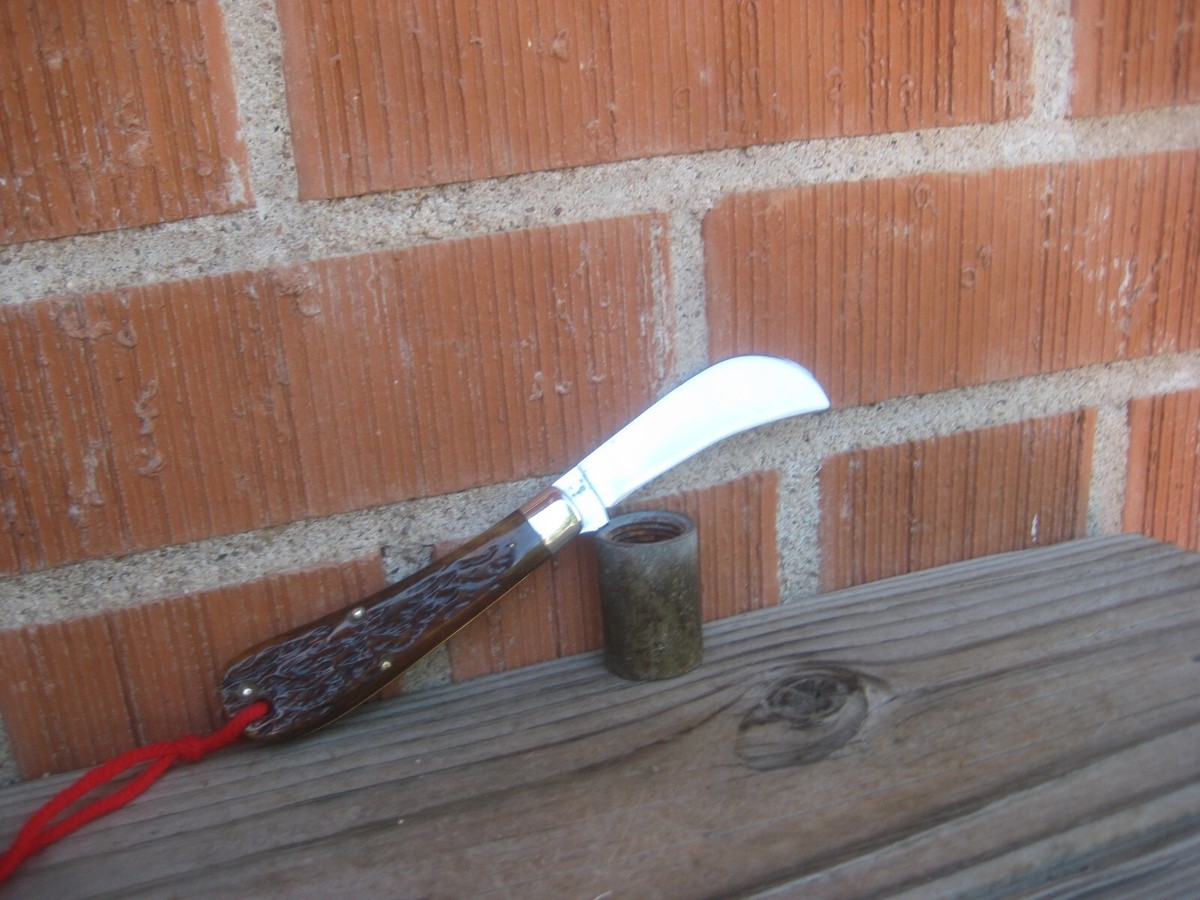 1930s Vintage 1 Blade CASE TESTED XX *** Carbon Hawkbill Pruner