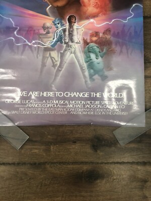 1986 Captain EO Original Attraction Movie Poster Walt Disney