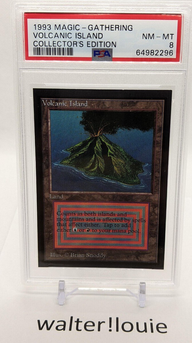 MTG Magic the Gathering Volcanic Island PSA 8 NM - MT Collector's