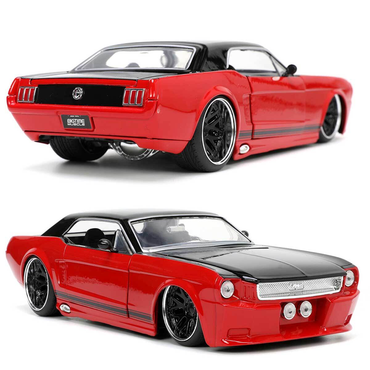 Jada Toys Bigtime Muscle Series: 1965 Ford Mustang (Black/Red) 1