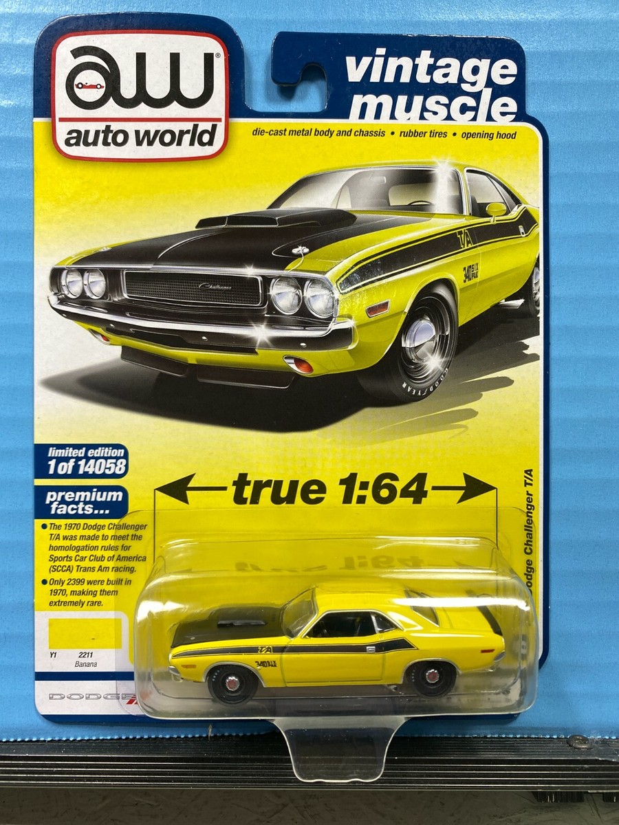 1/64 AUTO WORLD VINTAGE MUSCLE 1970 DODGE CHALLENGER T/A 340 SIX