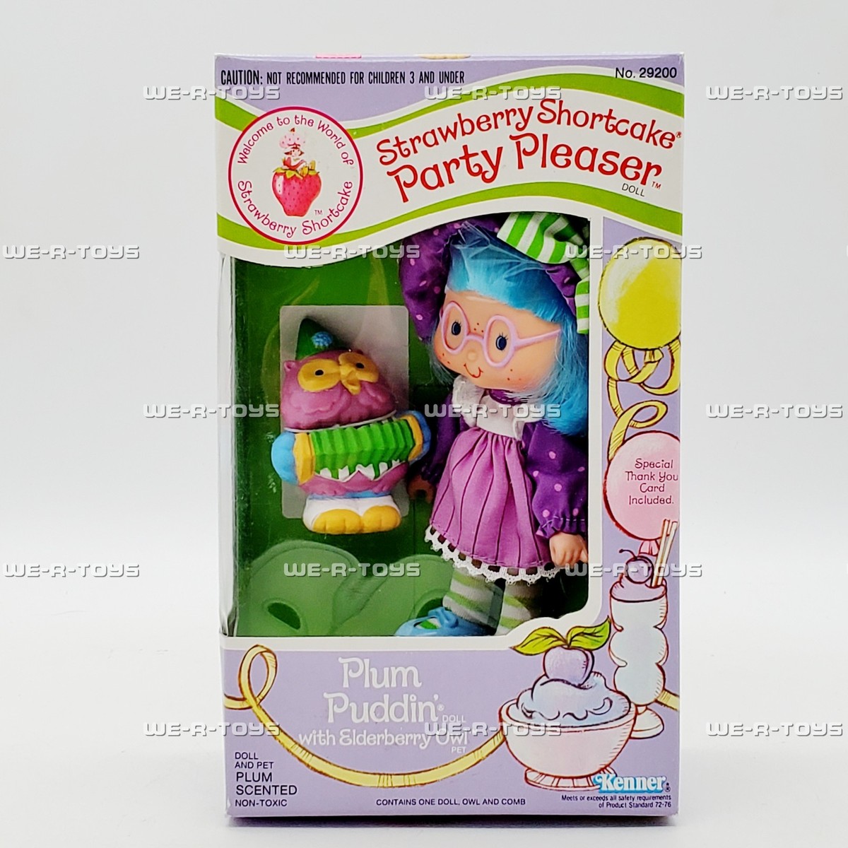 Strawberry Shortcake Plum Pudding Doll with Elderberry Owl Pet