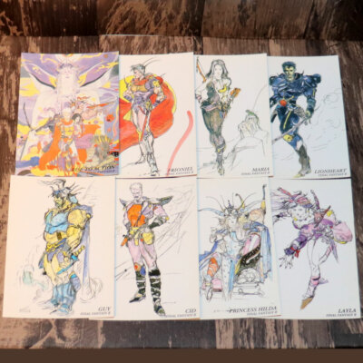 Final Fantasy Art Museum Card FF2 set of 8p Yoshitaka Amano TGC