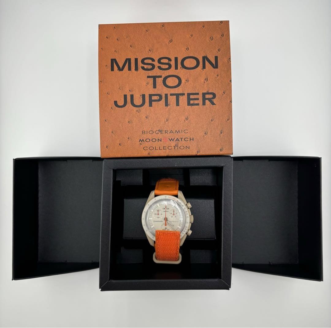 OMEGA x Swatch Mission to Jupiter w/ Ostrich Strap Bioceramic