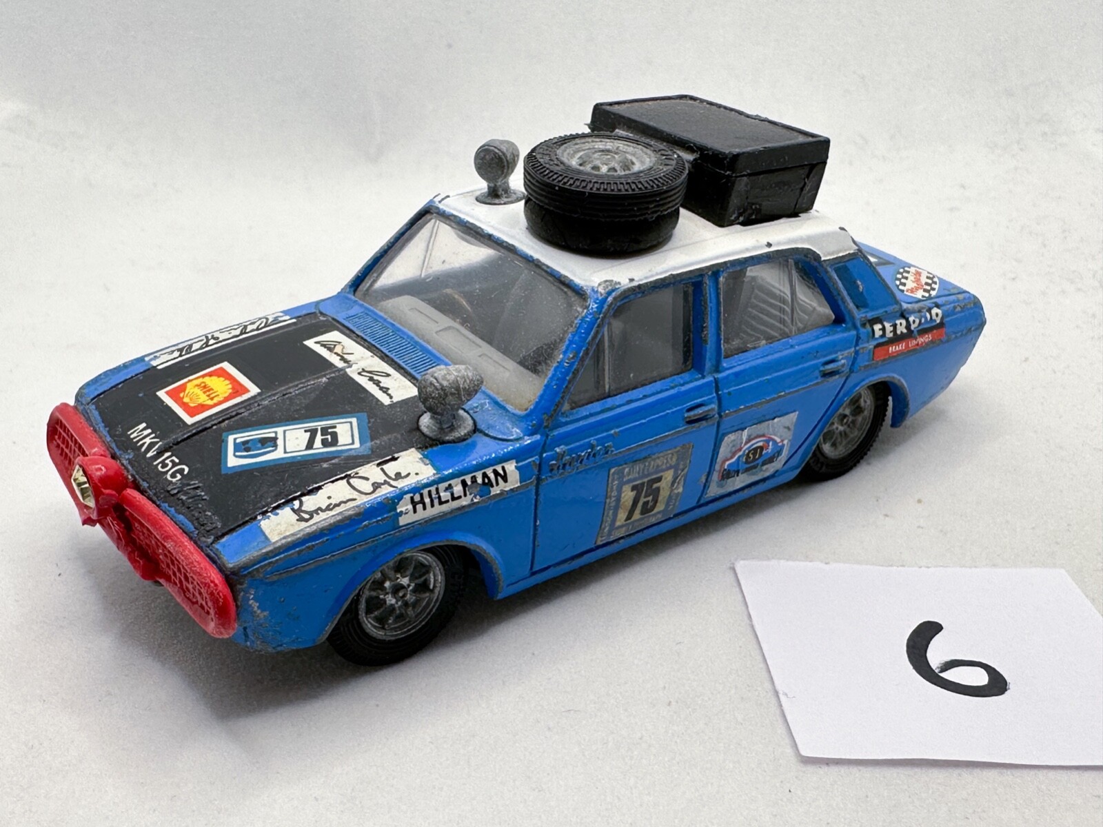 Corgi 302, Hillman Hunter Rally Car - Free Price Guide & Review