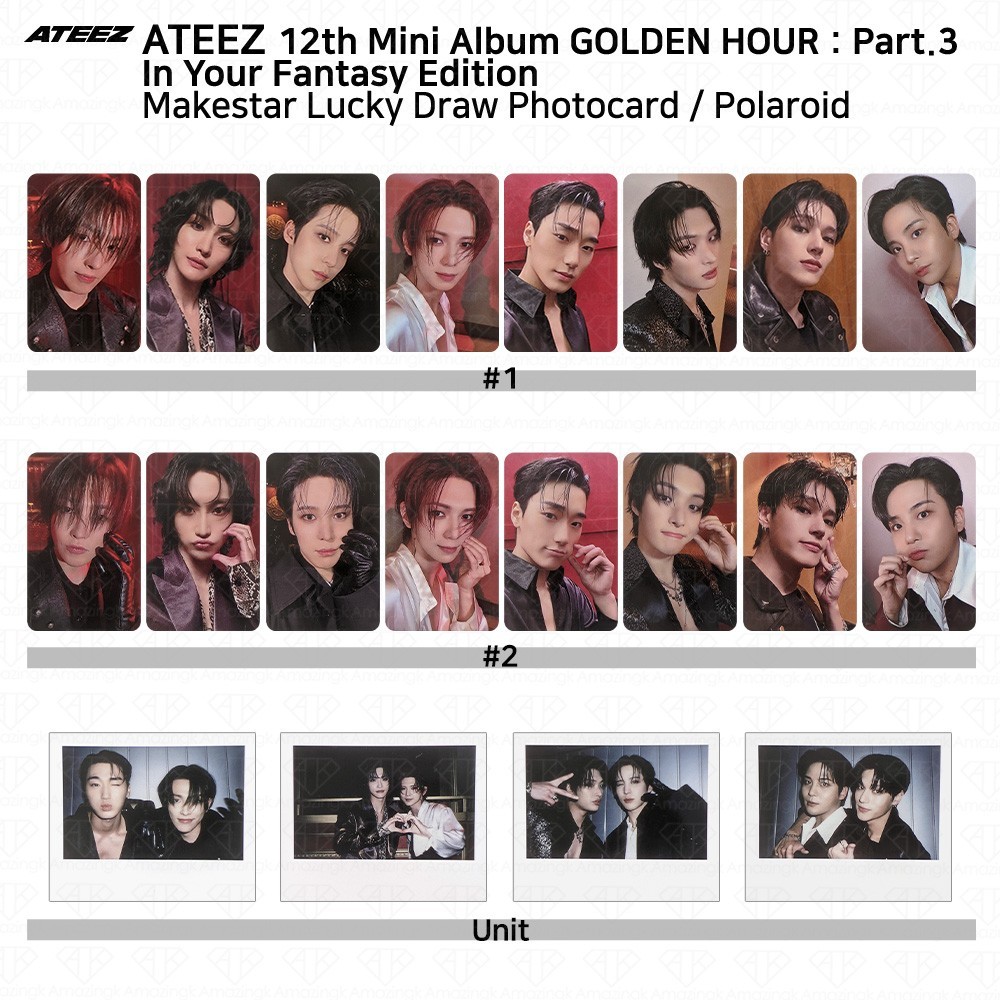 ATEEZ Golden Hour Part.3 IYFE In Your Fantasy MakeStar LuckyDraw