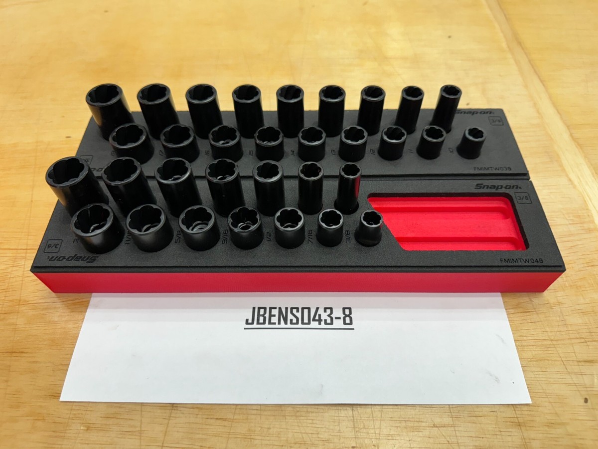 Snap-On Tools USA NEW RED 32pc 3/8
