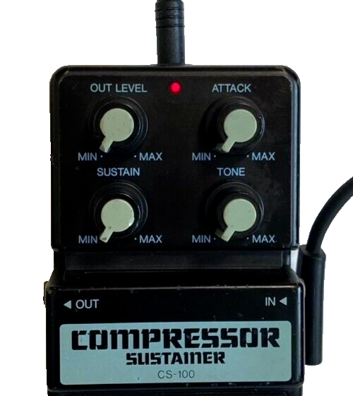 Yamaha CS-100 Compressor Sustainer Guitar Effects Pedal From Japan