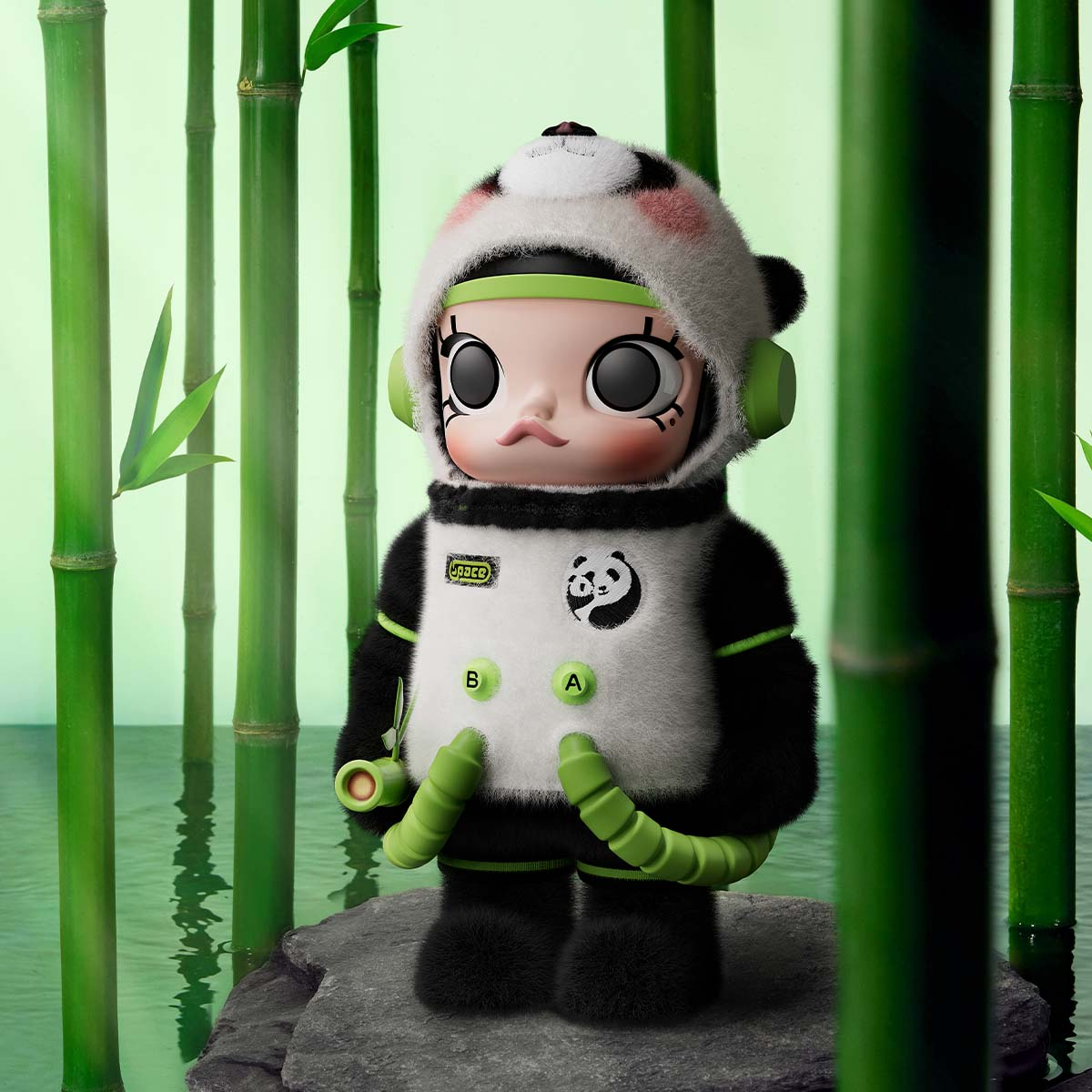 POPMART MEGA SPACE MOLLY 400% Panda Limited Edition Collectible