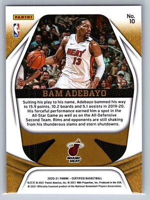 A83】 NBA カード Bam Adebayo RC optic 99シリ A83】 NBA カード Bam