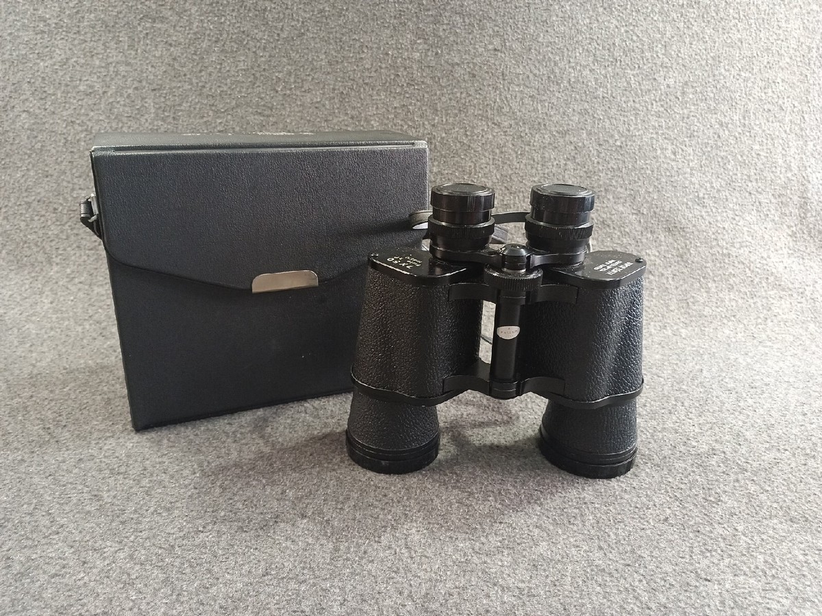 Vintage Super Zenith 7 x 50 mm field binoculars with strap and